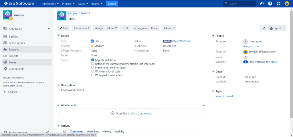 Checklist for Jira