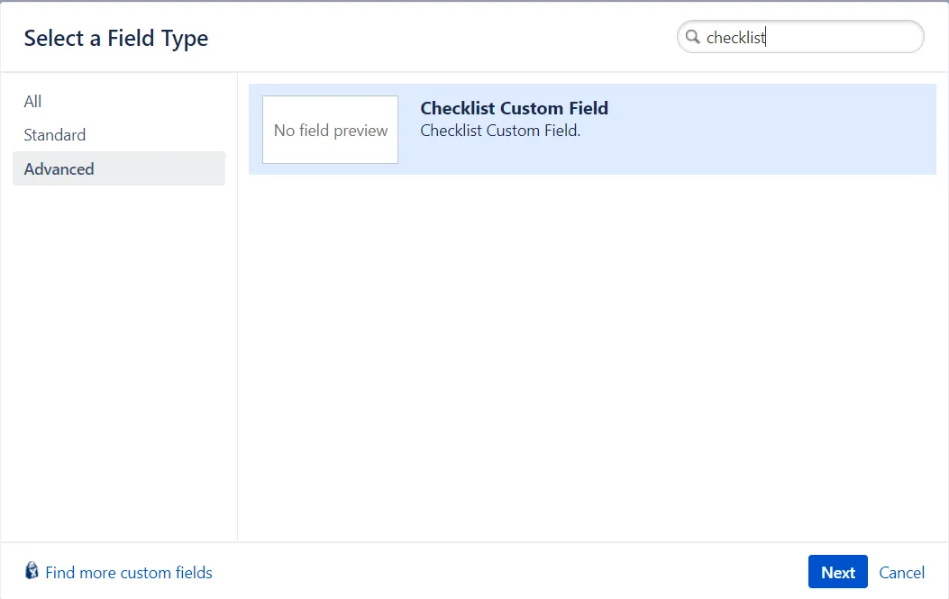 Checklist for Jira