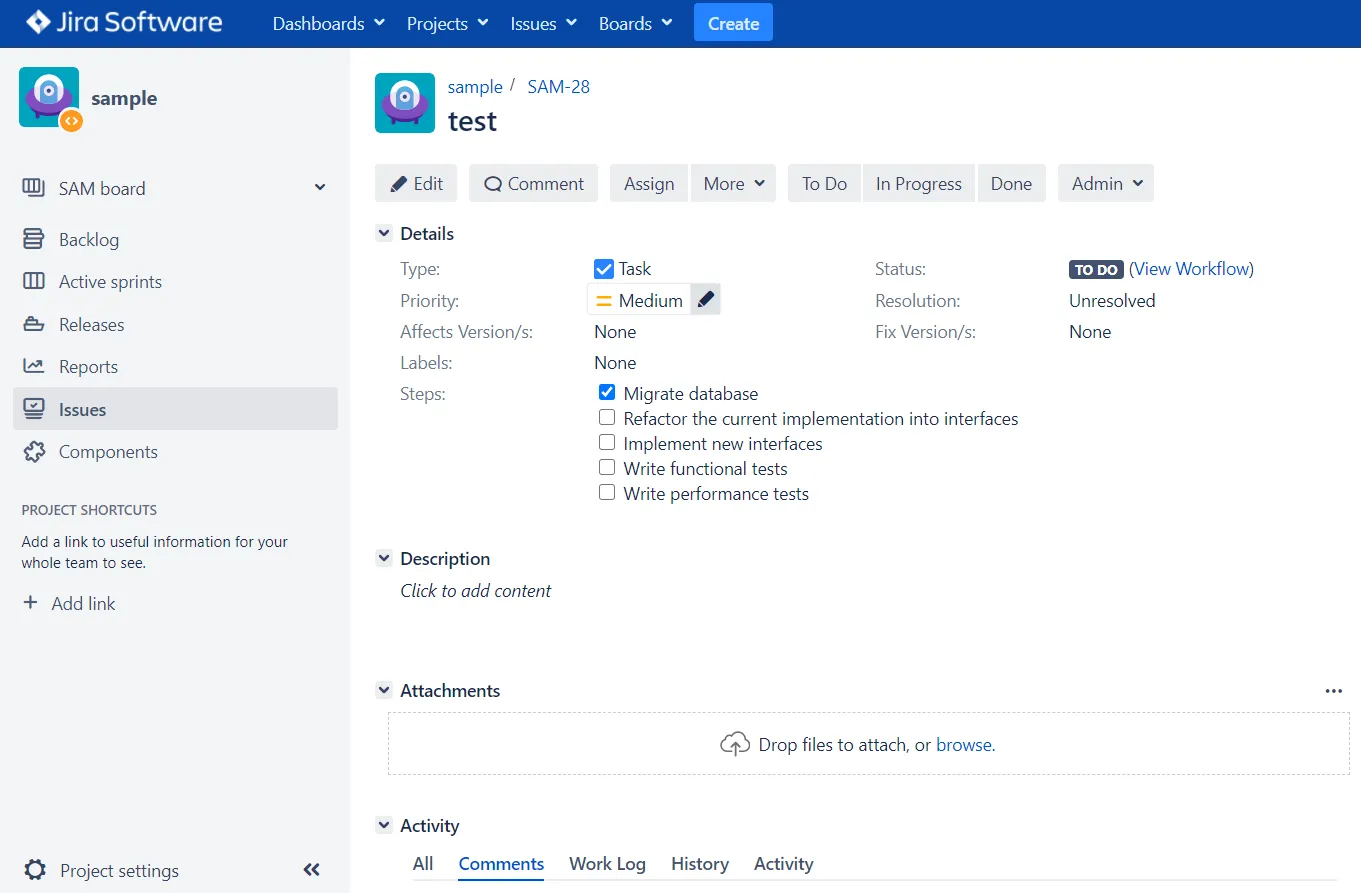 Checklist for Jira