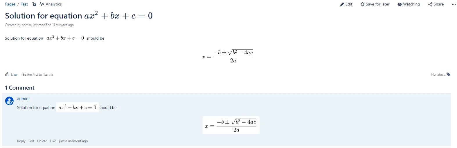 LaTeX for Confluence