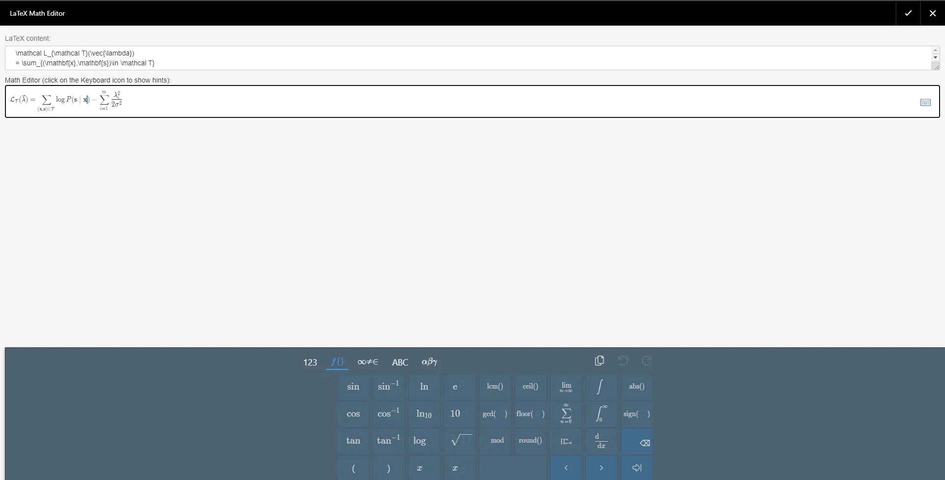 LaTeX for Confluence