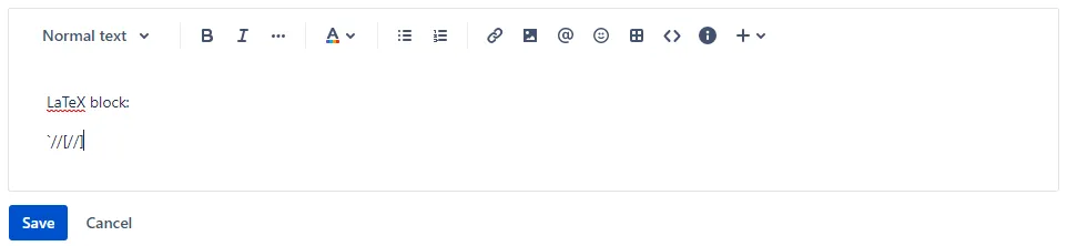 LaTeX for Jira