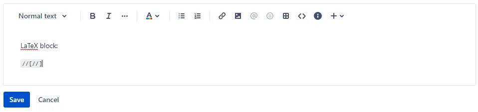 LaTeX for Jira