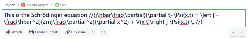 LaTeX for Jira