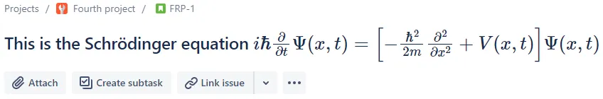 LaTeX for Jira