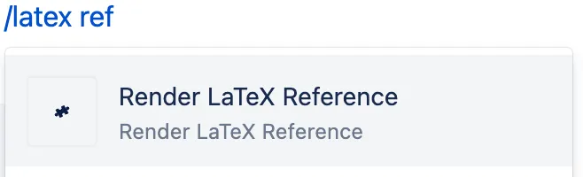 LaTeX for Confluence