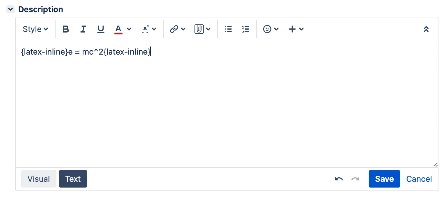 LaTeX for Jira