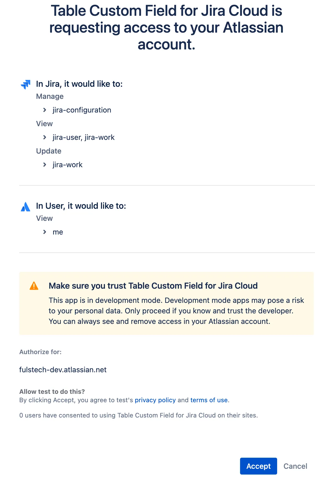 Table Custom Field for Jira