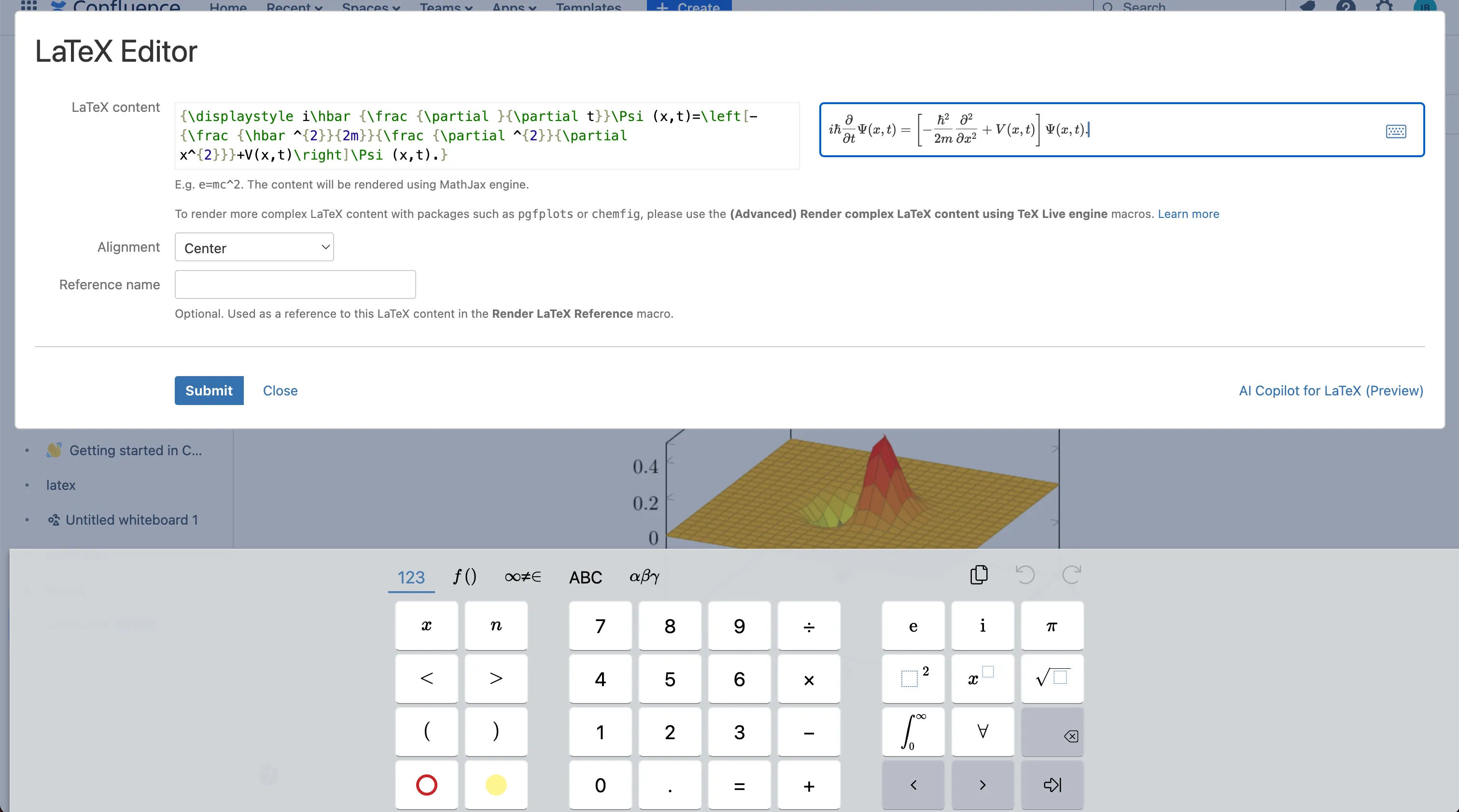 LaTeX for Confluence