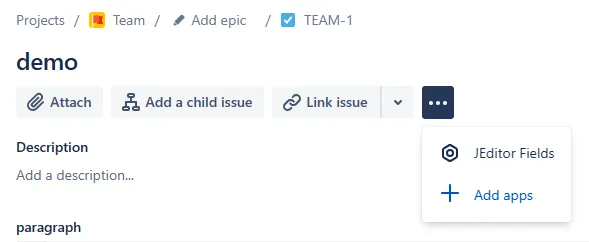 JEditor-compatible custom fields for Jira