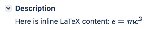 LaTeX for Jira