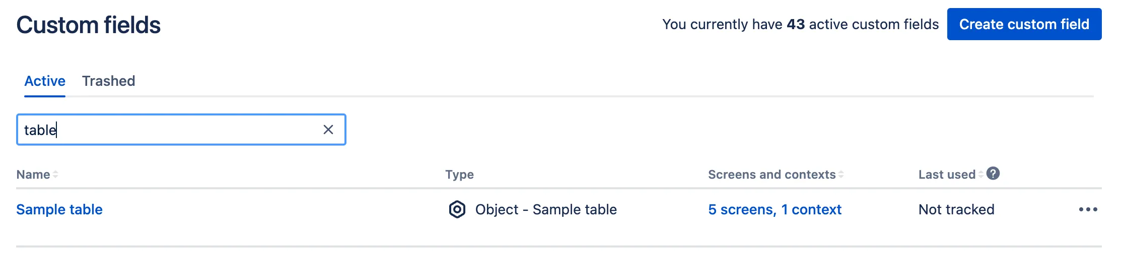 Table Custom Field for Jira