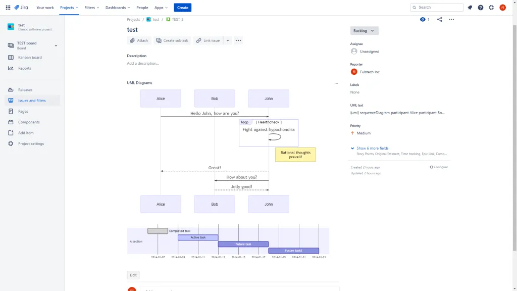 Mermaid UML Diagrams and Graphviz Diagrams for Jira