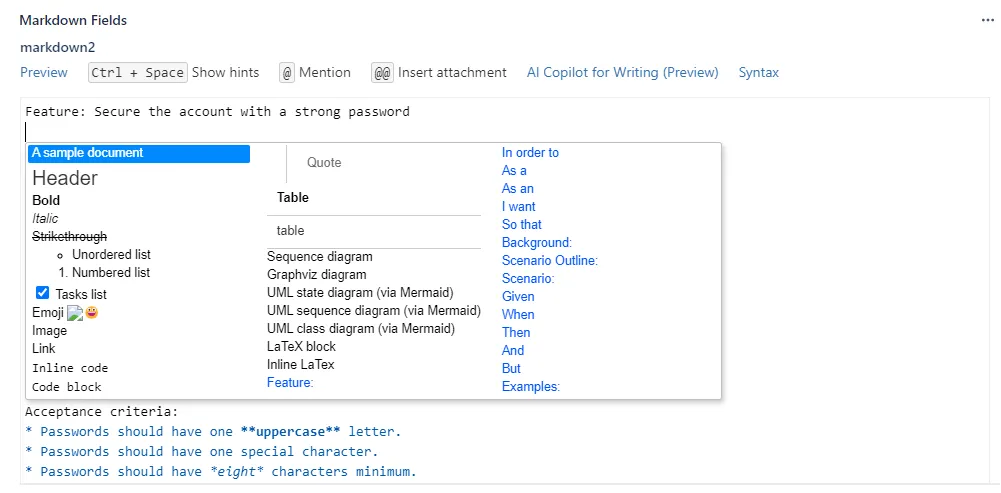 Markdown for Jira