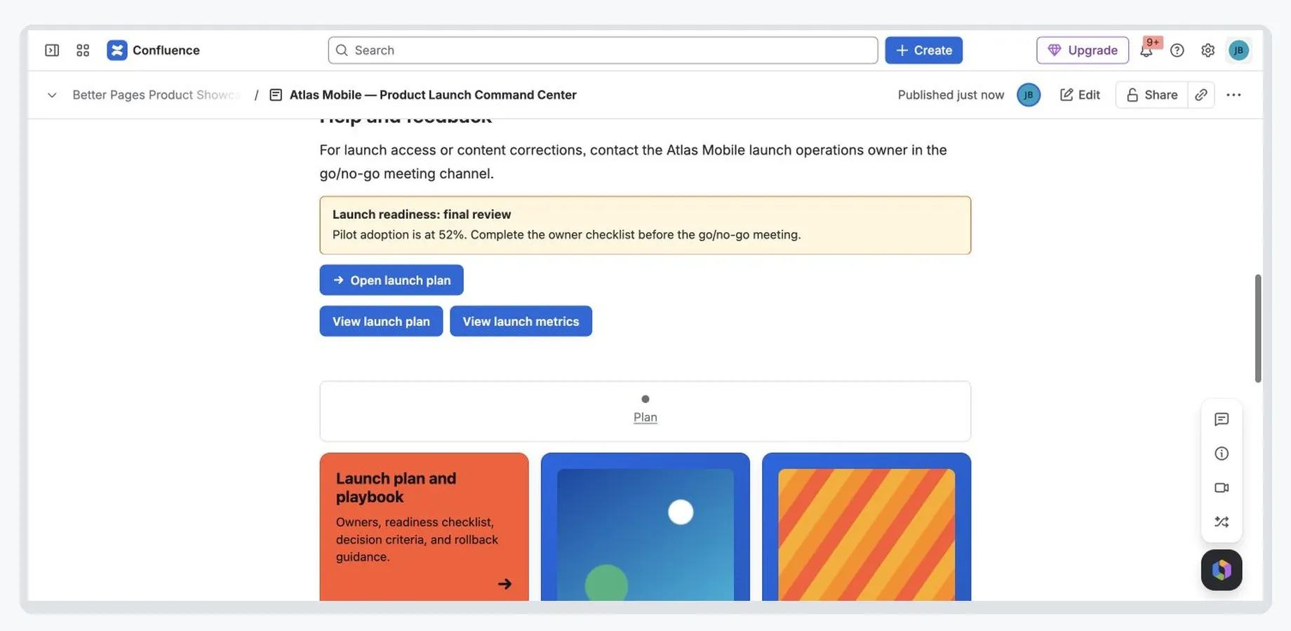 A complete product-launch page built from Better Pages components