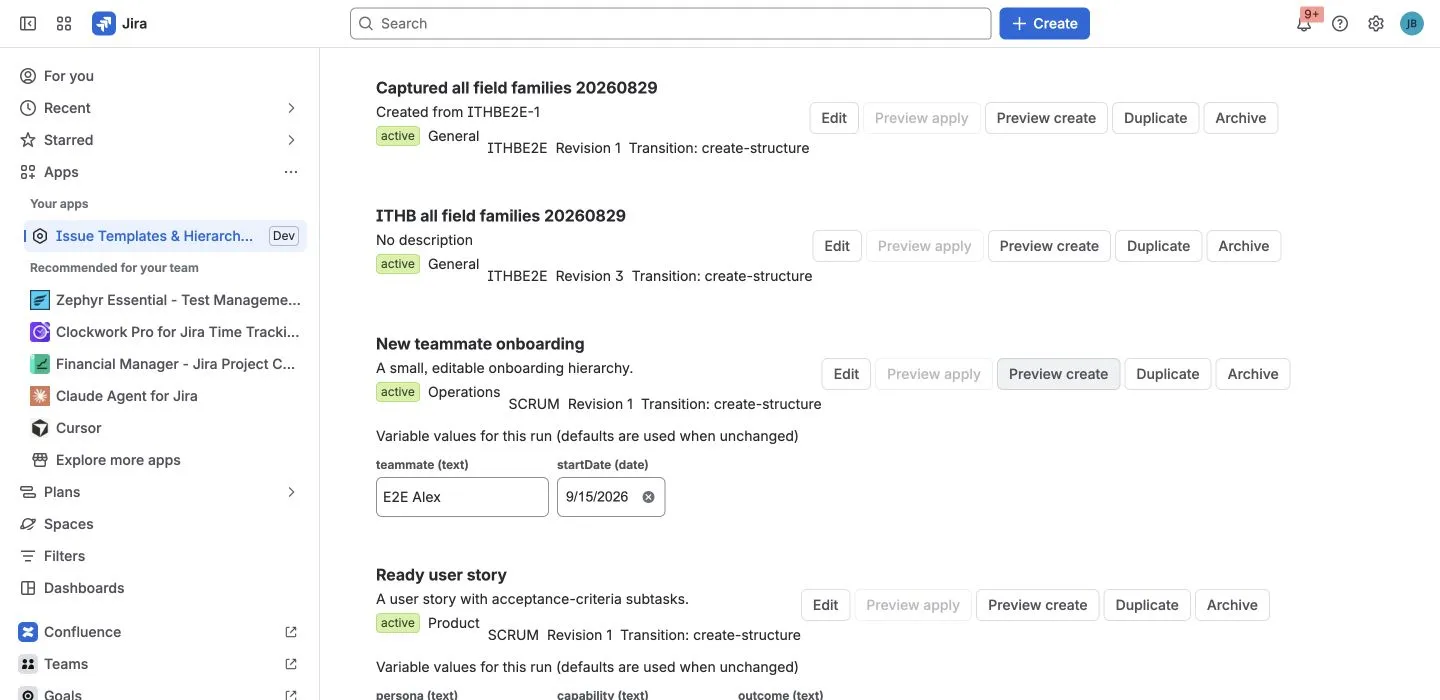 Typed teammate and date inputs
