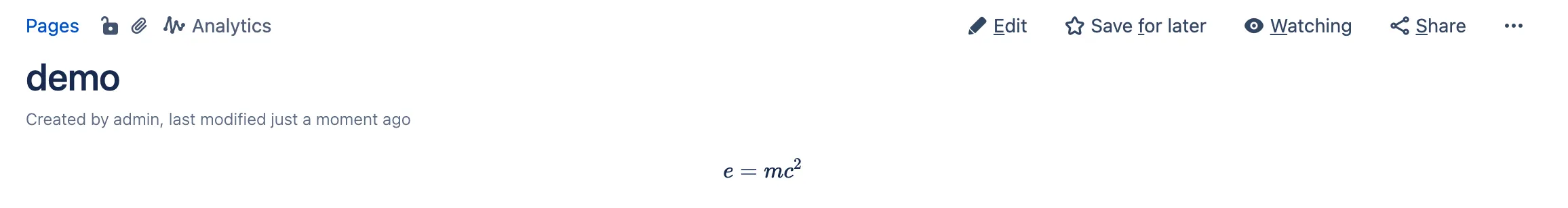 LaTeX for Confluence